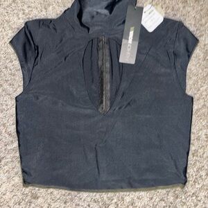 Fashion Nova Black Cutout Crop Top